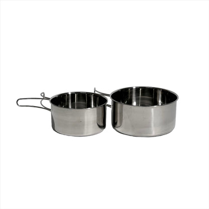 Stainless Camping Cookware Kit 6pcs-Set