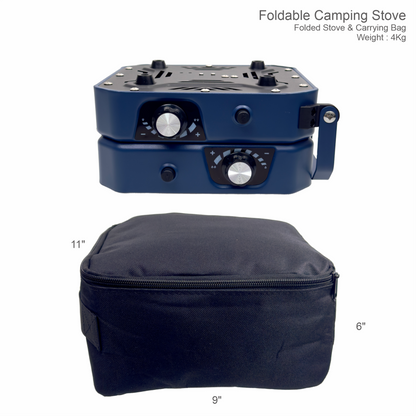 Dual Burner Folding Camping Stove