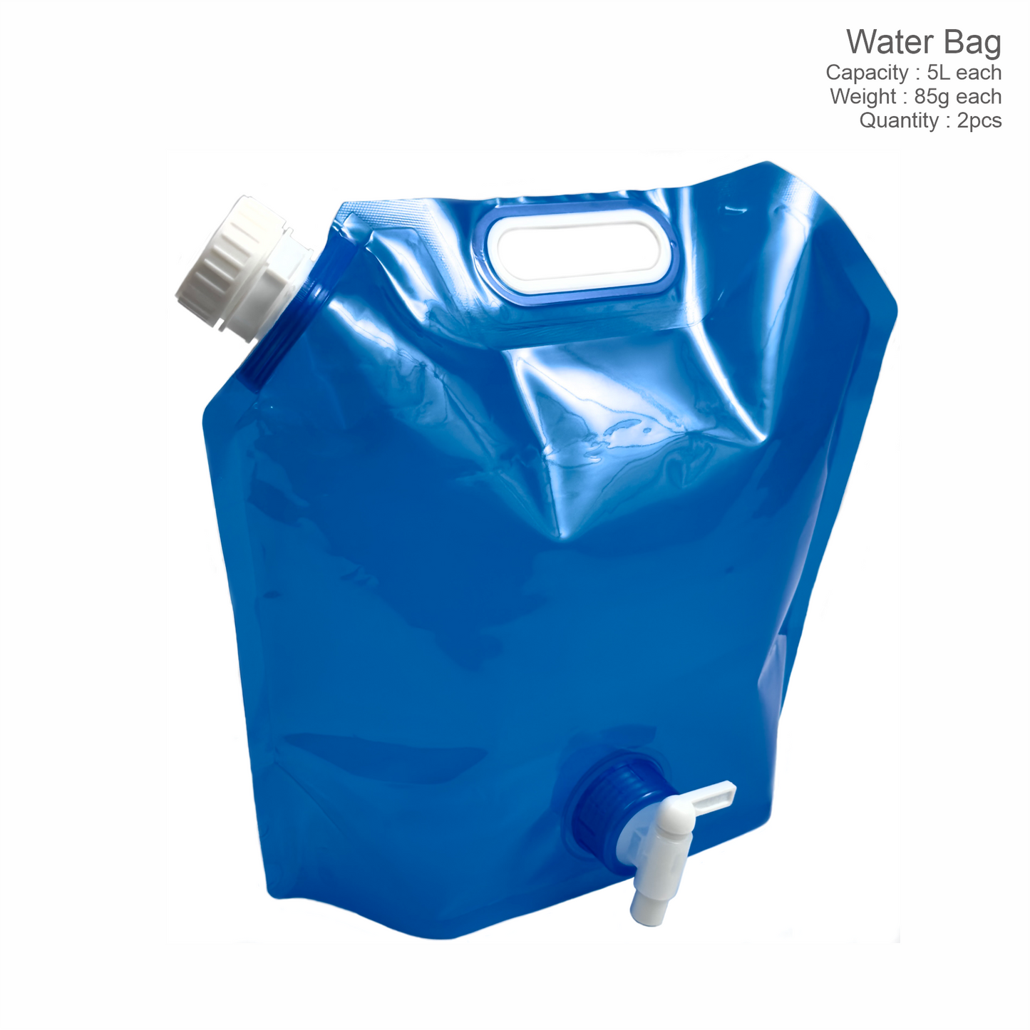 Compact Outdoor Water Bag 5L [2pcs-multipack]