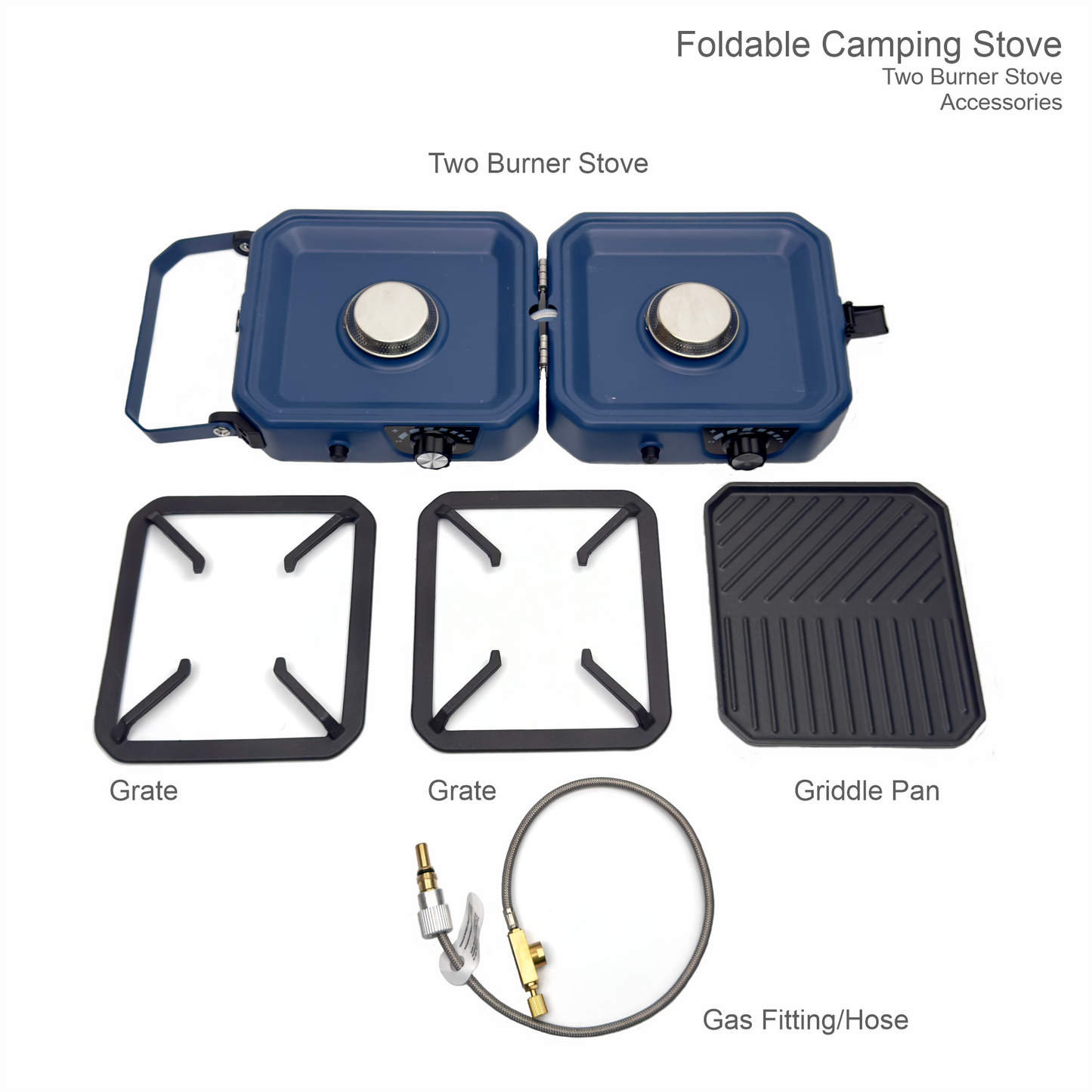 Dual Burner Folding Camping Stove