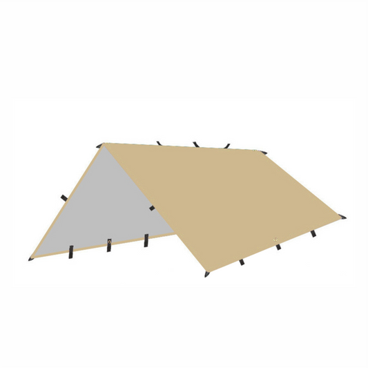 Waterproof Camping Tarp w/ Poles