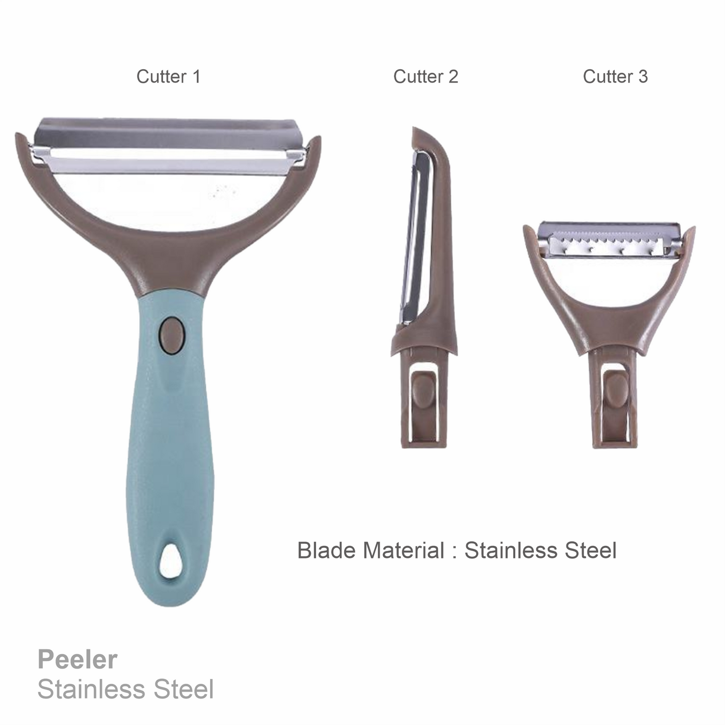 Stainless Peeler (3-in-1)