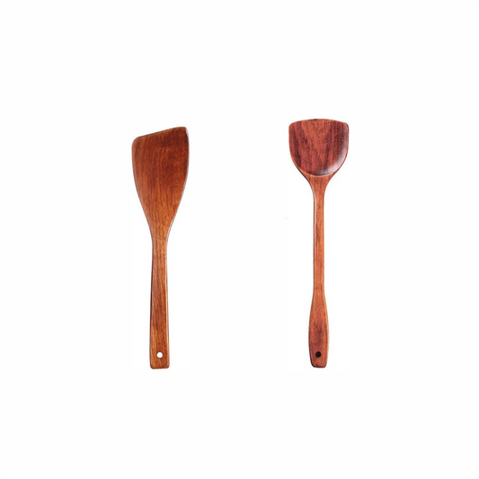 Wood Spatula & Paddle 2pcs-set