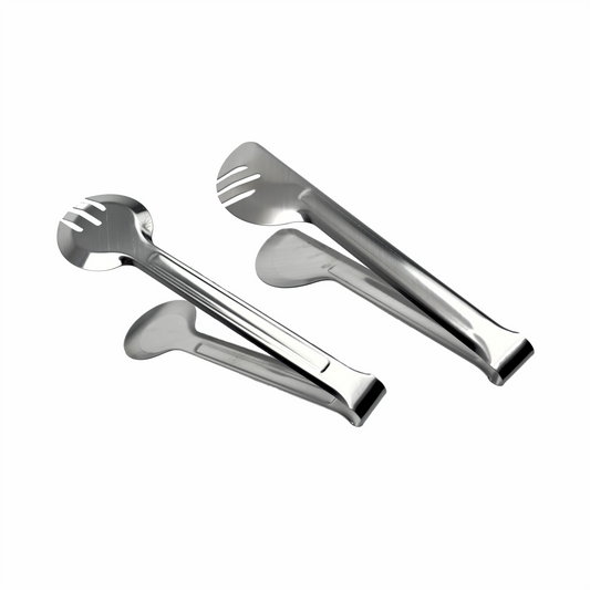 Stainless Food-Serving Tongs 2pcs-set