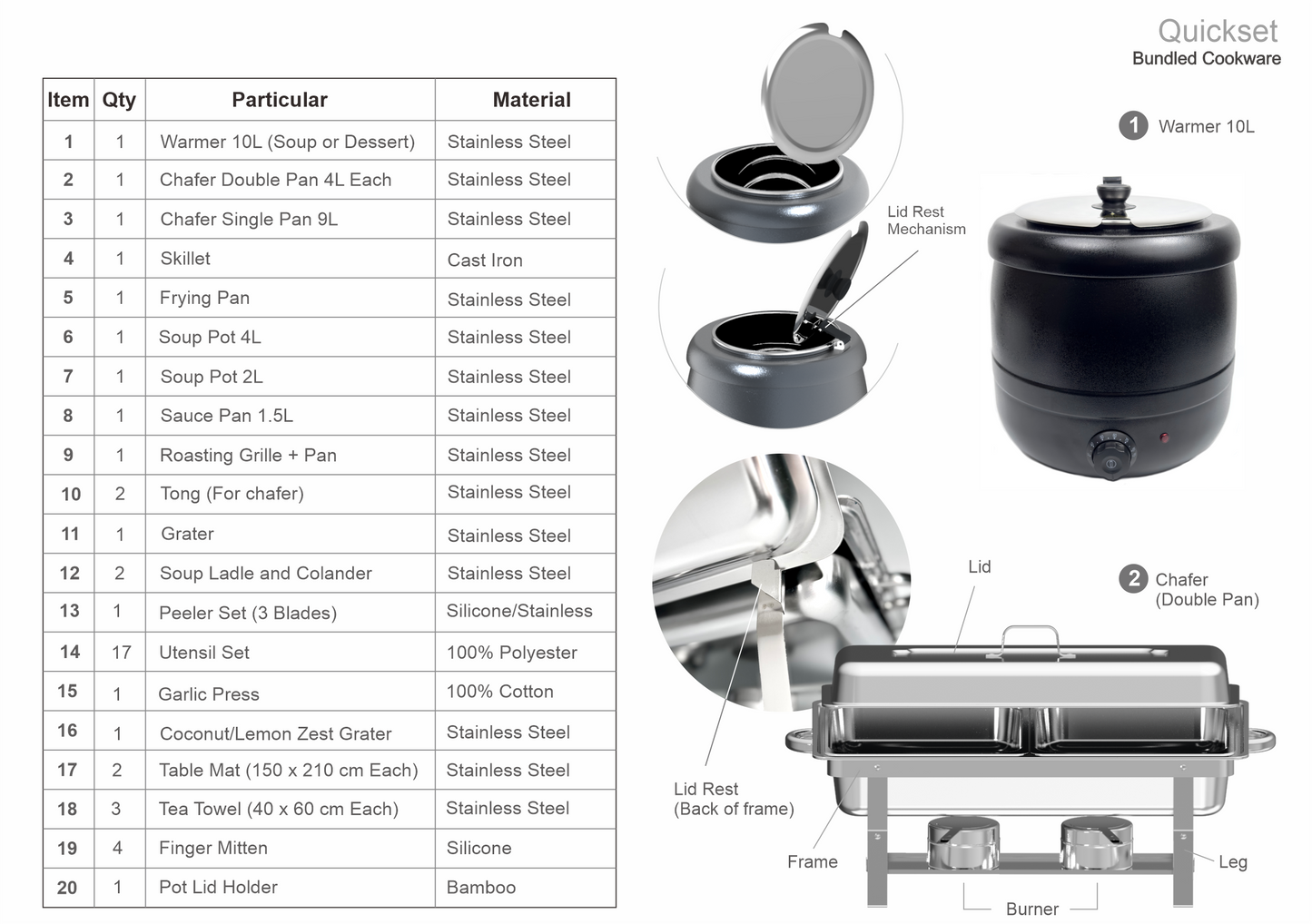 QuickSet Cookware Bundle