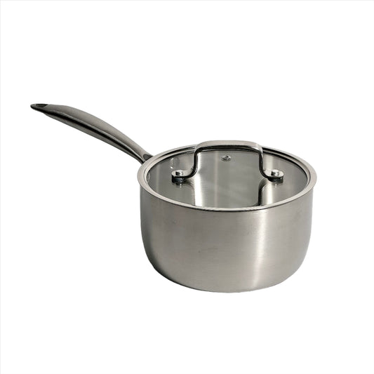 Stainless Sauce Pan w/ Glass Lid